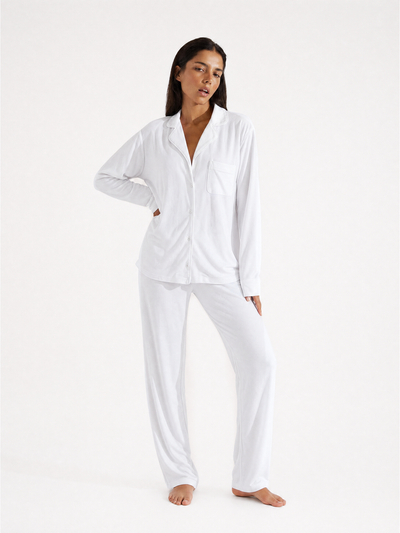 Cloud White Pajamas Set | TENCEL™ Modal